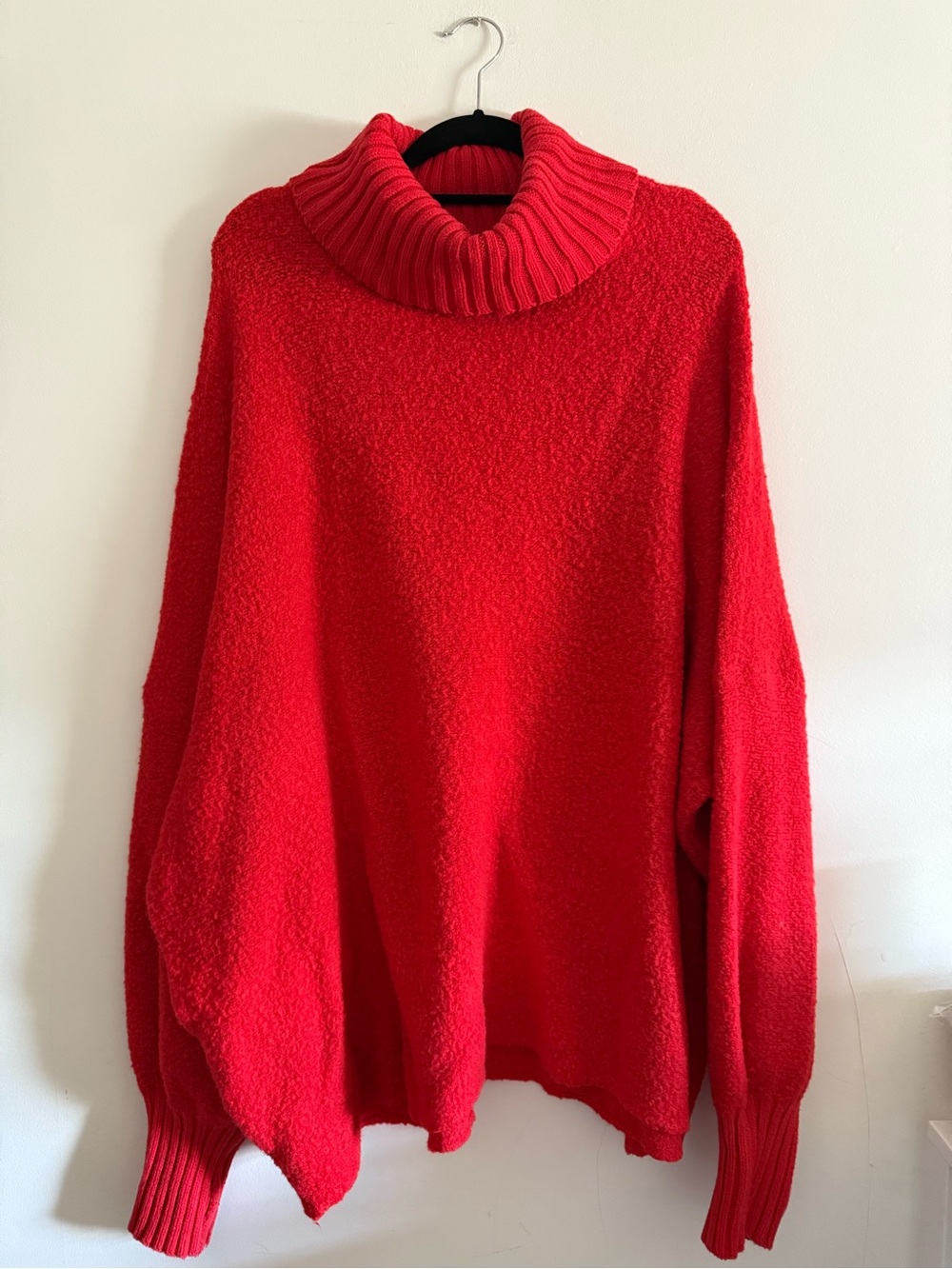 OFFLINE by Aerie Red Chillside Bouclé Turtleneck Sweater - size large
